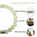 Morchic Serpentine Gemstone Stretch Bracelet for Women Men Unisex, Genuine Natural Energy Stone 8mm Beads, Classic Simple Design Cuff Birthday Gift 7.5 Inch